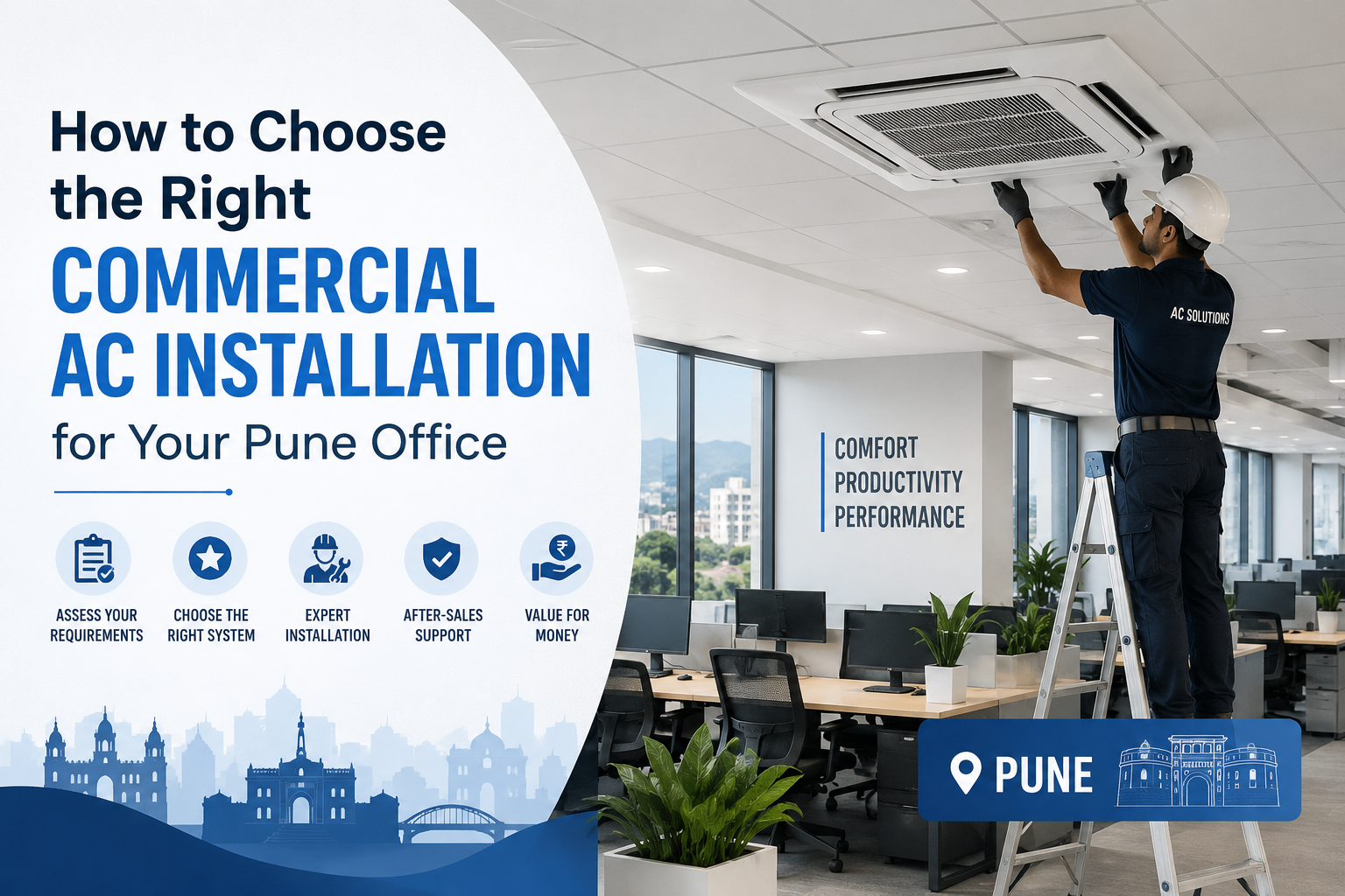 commercial ac installation in pune